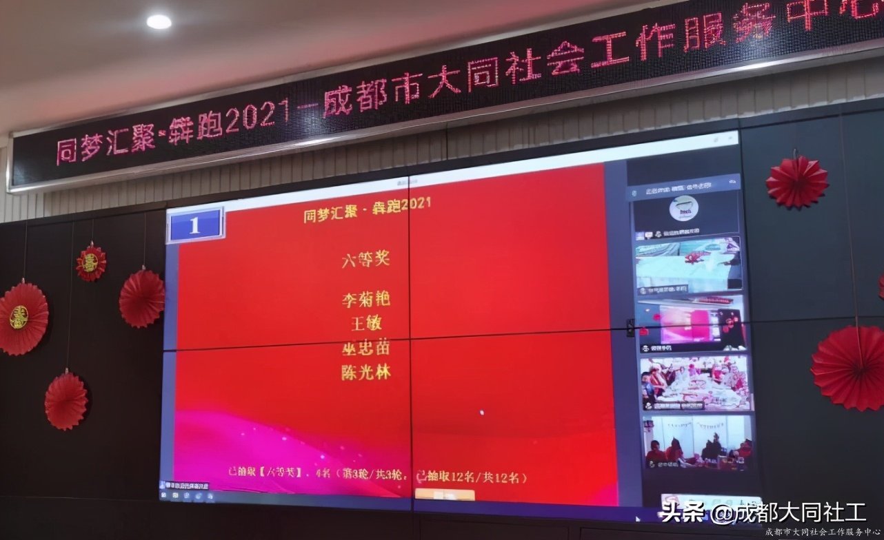 同夢彙聚·犇跑2021—成都大同社工2020年(nián)雲年(nián)會圓滿舉辦