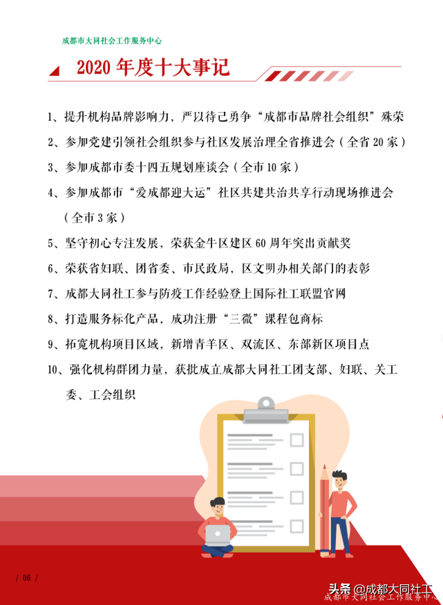 「同同播報」成都大同社工2020年(nián)報